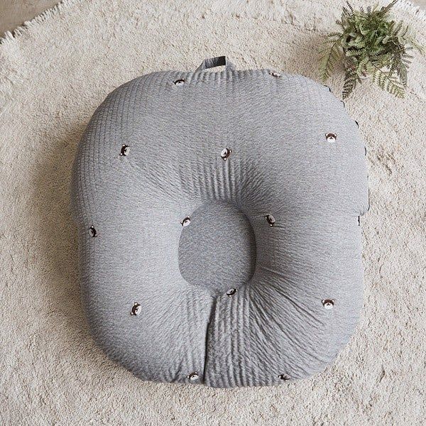GỐI CHỐNG TRÀO NGƯỢC ROTOTO BEBE CHỮ C - GHI GẤU