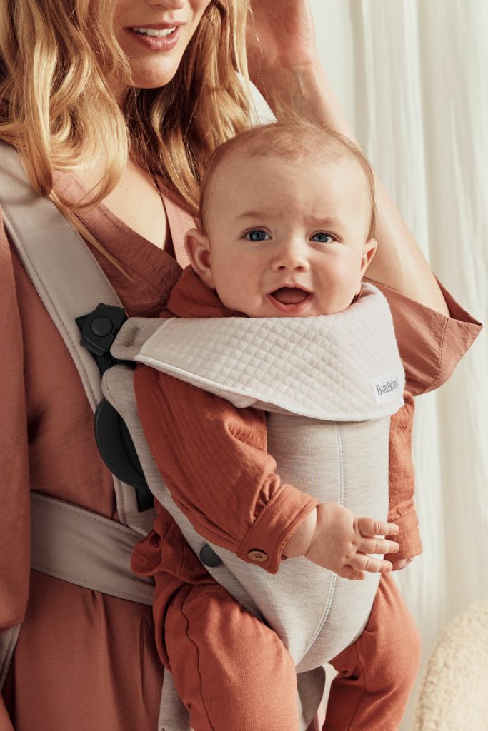 Địu Trẻ Em Baby Bjorn Baby Carrier Mini Vải 3D Jersey