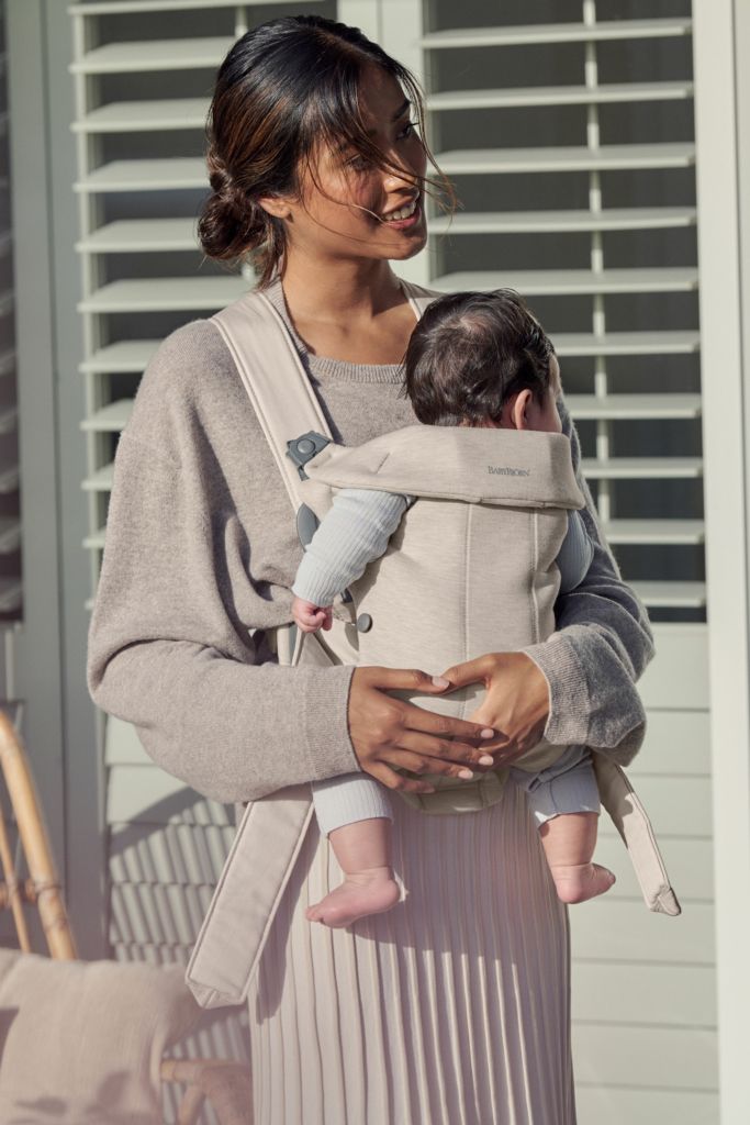 Địu Trẻ Em Baby Bjorn Baby Carrier Mini Vải 3D Jersey