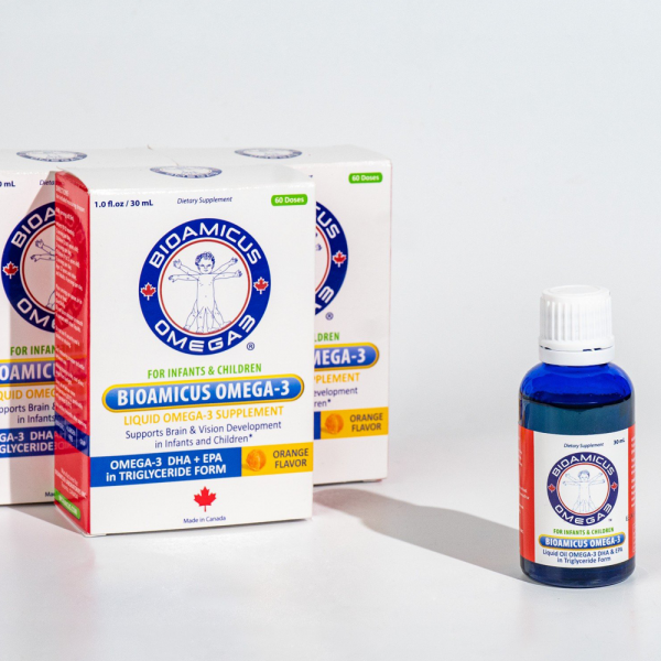 Omega-3 DHA BioAmicus Cho Bé Từ Sơ Sinh Hương Cam 30ml