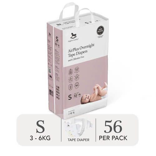 (MEGA) BỈM TÃ DÁN ĐÊM APPLECRUMBY AIRPLUS OVERNIGHT