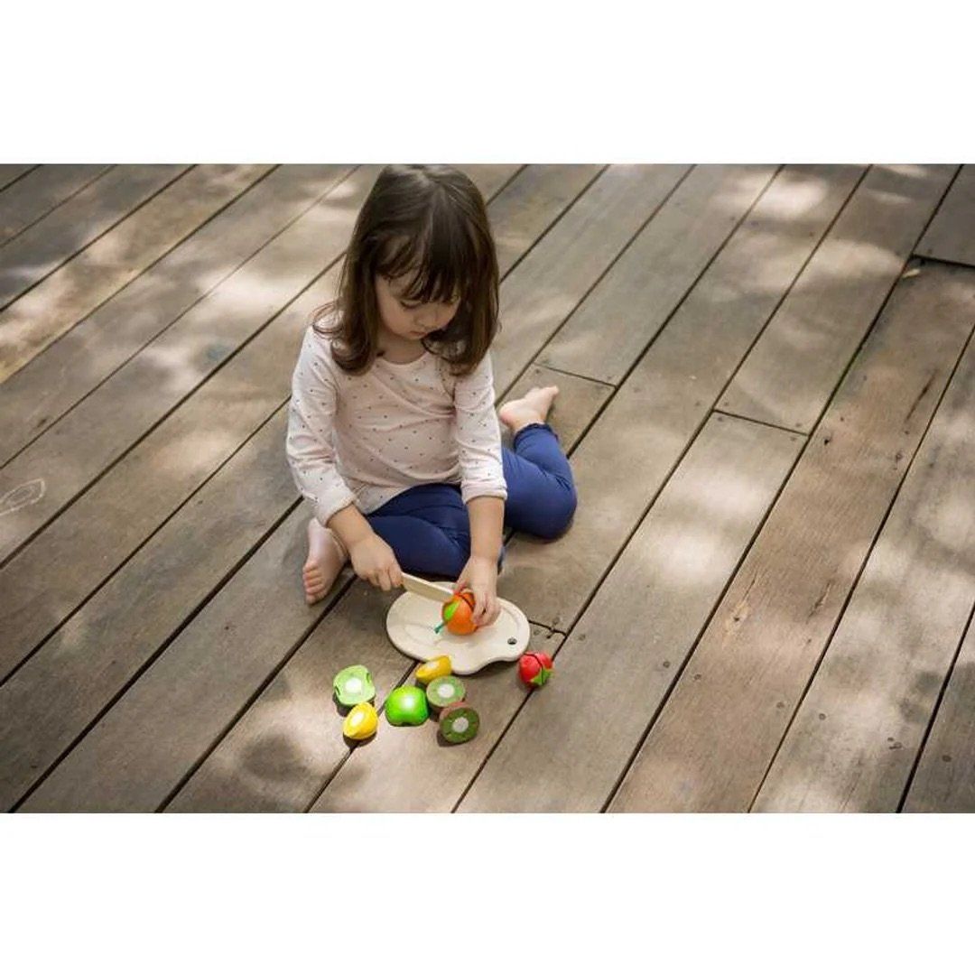 Đồ Chơi Gỗ PlanToys Cắt Trái Cây Assorted Fruit Cho Bé 18M+
