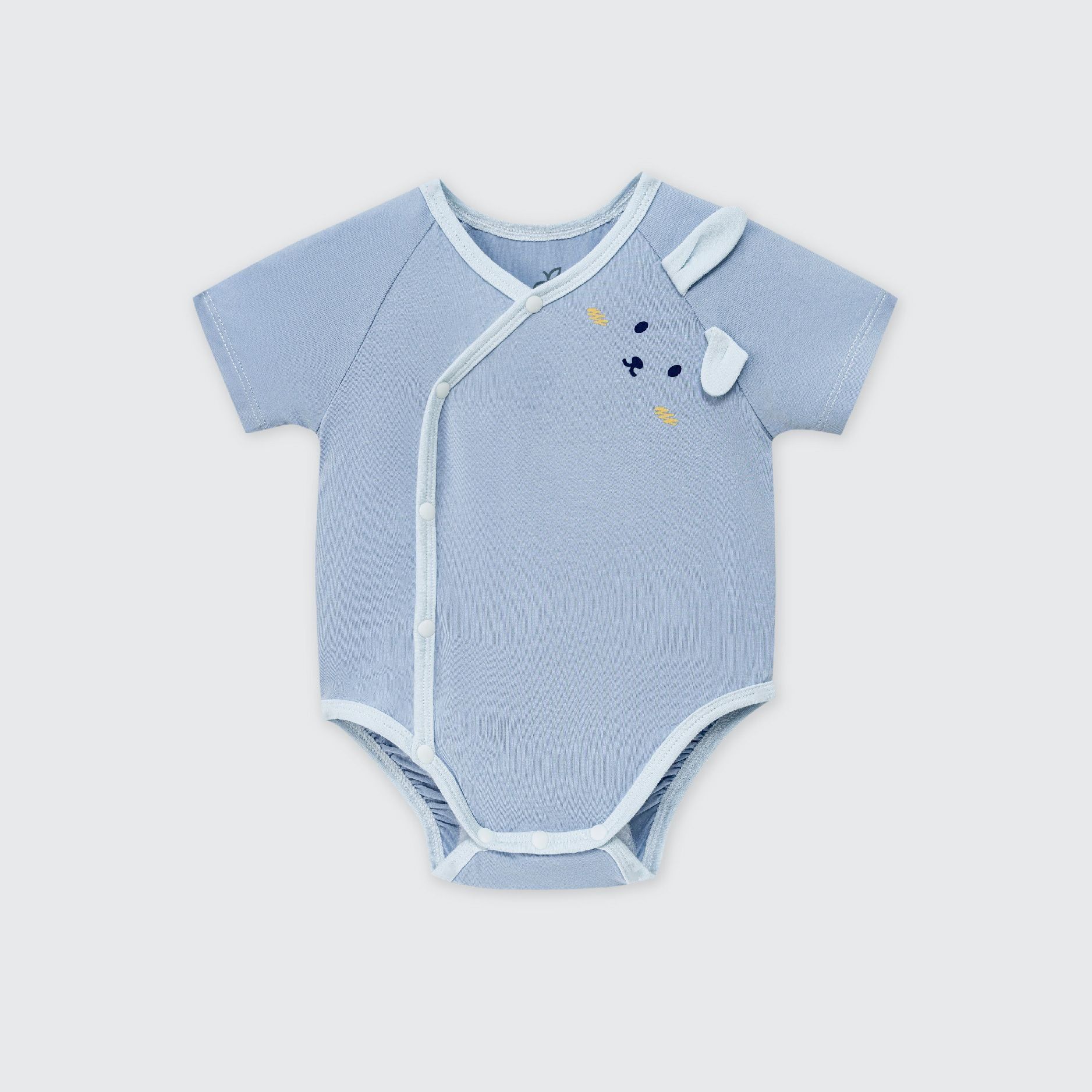 Body Tam Giác Cộc La Pomme Tai Thỏ Xinh Xắn - Màu Xanh