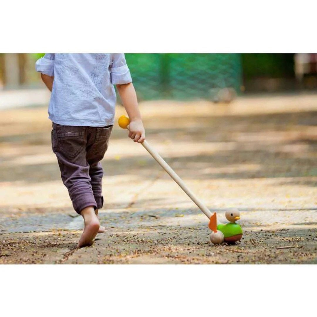 Đồ Chơi Gỗ PlanToys Xe Đẩy Vịt Push Along Duck Cho Bé 12M+