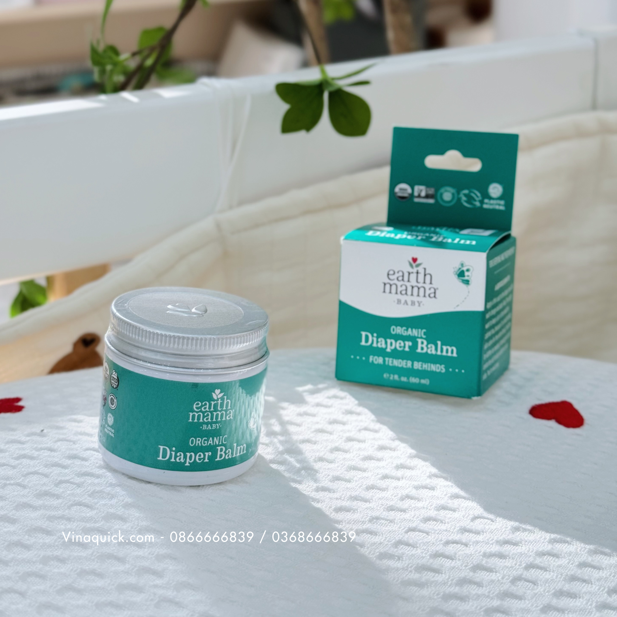 Kem Chống Hăm Hữu Cơ Cho Bé Earth Mama Organic Diaper Balm