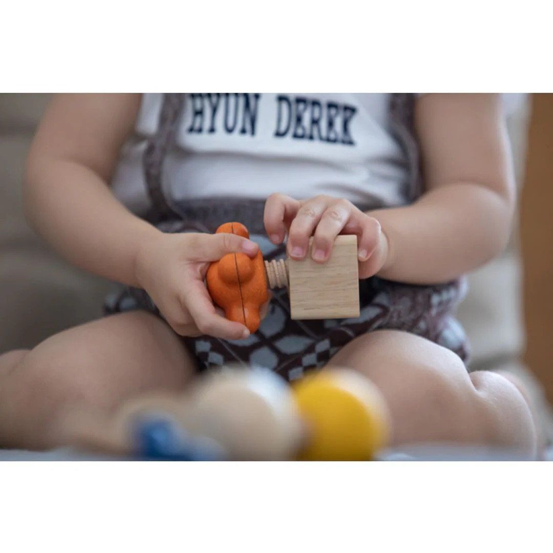 Đồ Chơi Gỗ PlanToys Cơ Khí Vặn Ốc Vít Nuts & Bolts Cho Bé 2Y+