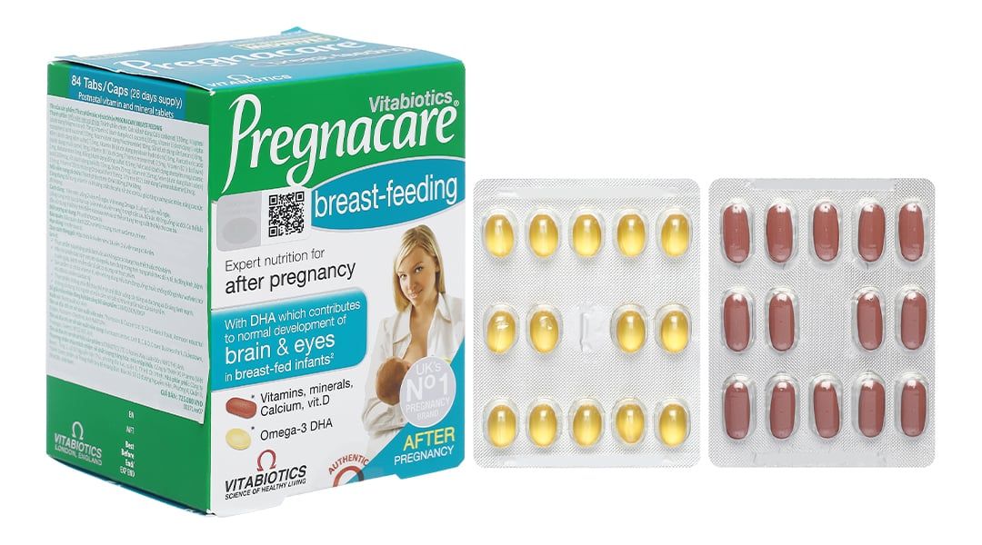 Vitamin Tổng Hợp Cho Mẹ Bầu Sau Sinh Pregnacare Breast-Feeding 84 Viên - CT
