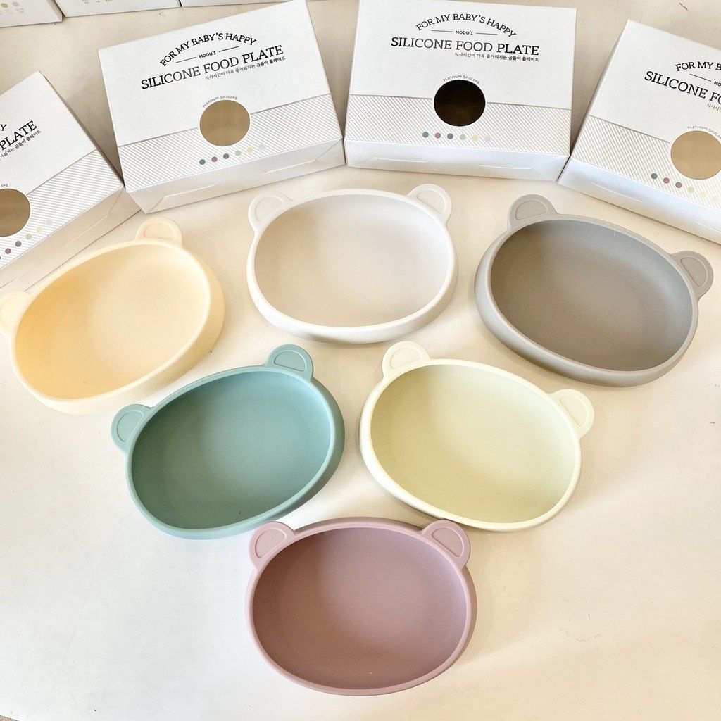 Bát Ăn Dặm Silicone Hình Gấu Modui
