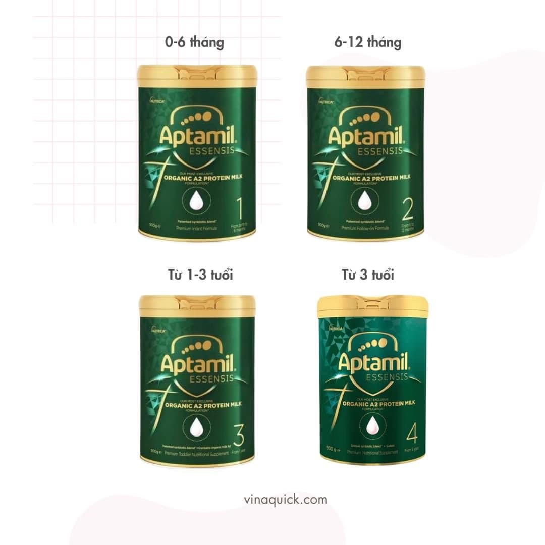 Sữa Bột Aptamil Essensis số 4 Cho Bé Từ 3 Tuổi (900g)