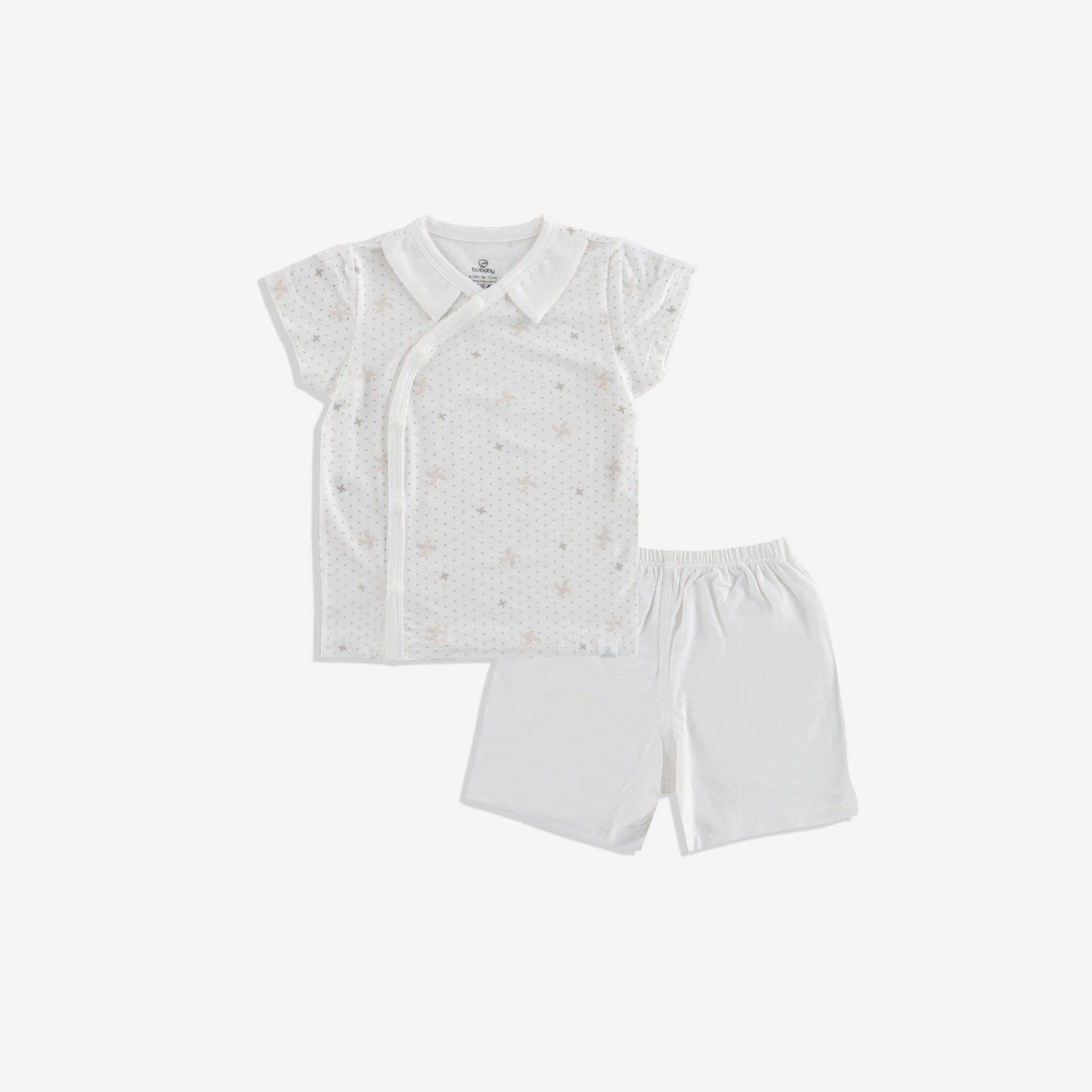 Bộ Ngắn Tay Bubaby Cài Chéo Cổ Peter Pan Gami - Họa Tiết Chong Chóng