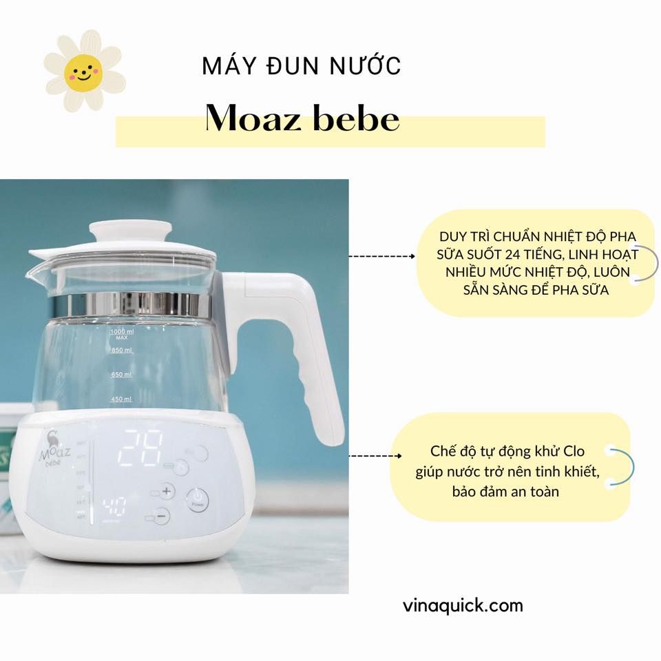 Bình đun nước pha sữa thông minh Moaz BéBé MB-002
