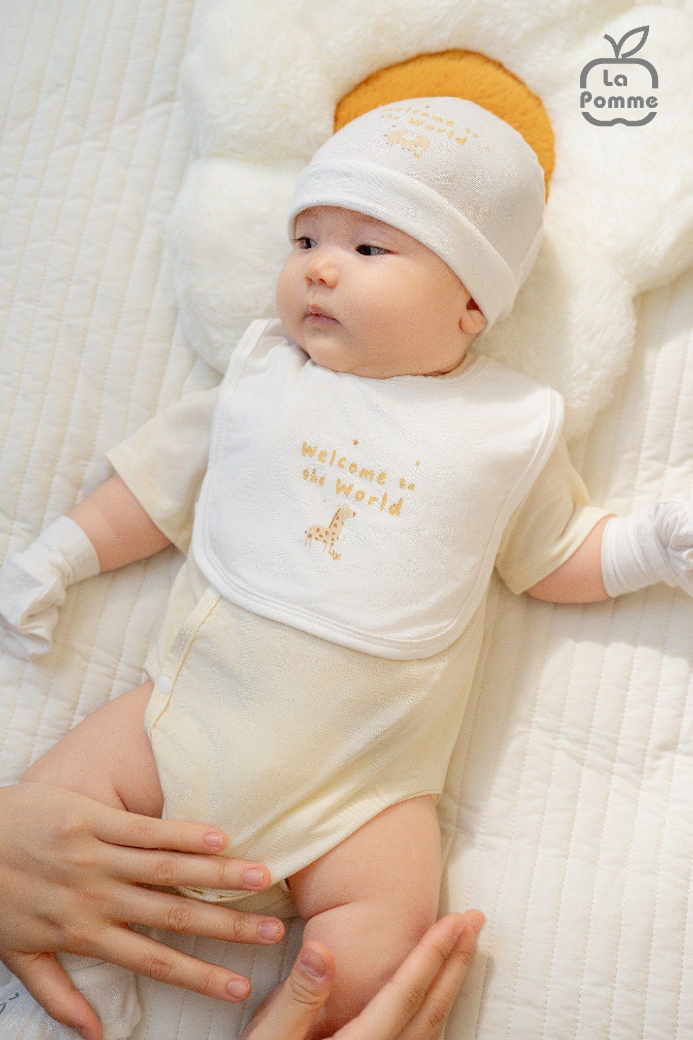 Body Tam Giác Cộc La Pomme Voi Dễ Thương - Màu Trắng