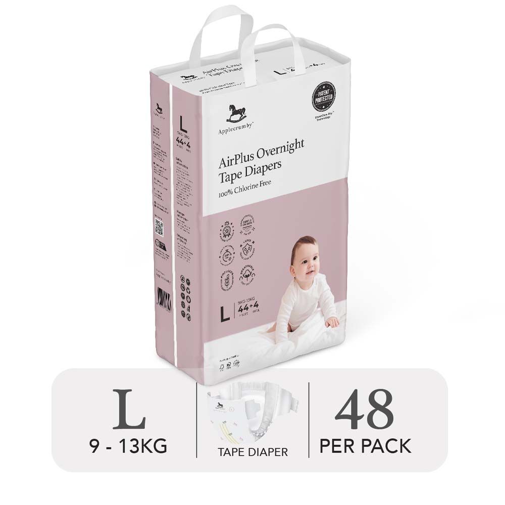 (MEGA) BỈM TÃ DÁN ĐÊM APPLECRUMBY AIRPLUS OVERNIGHT