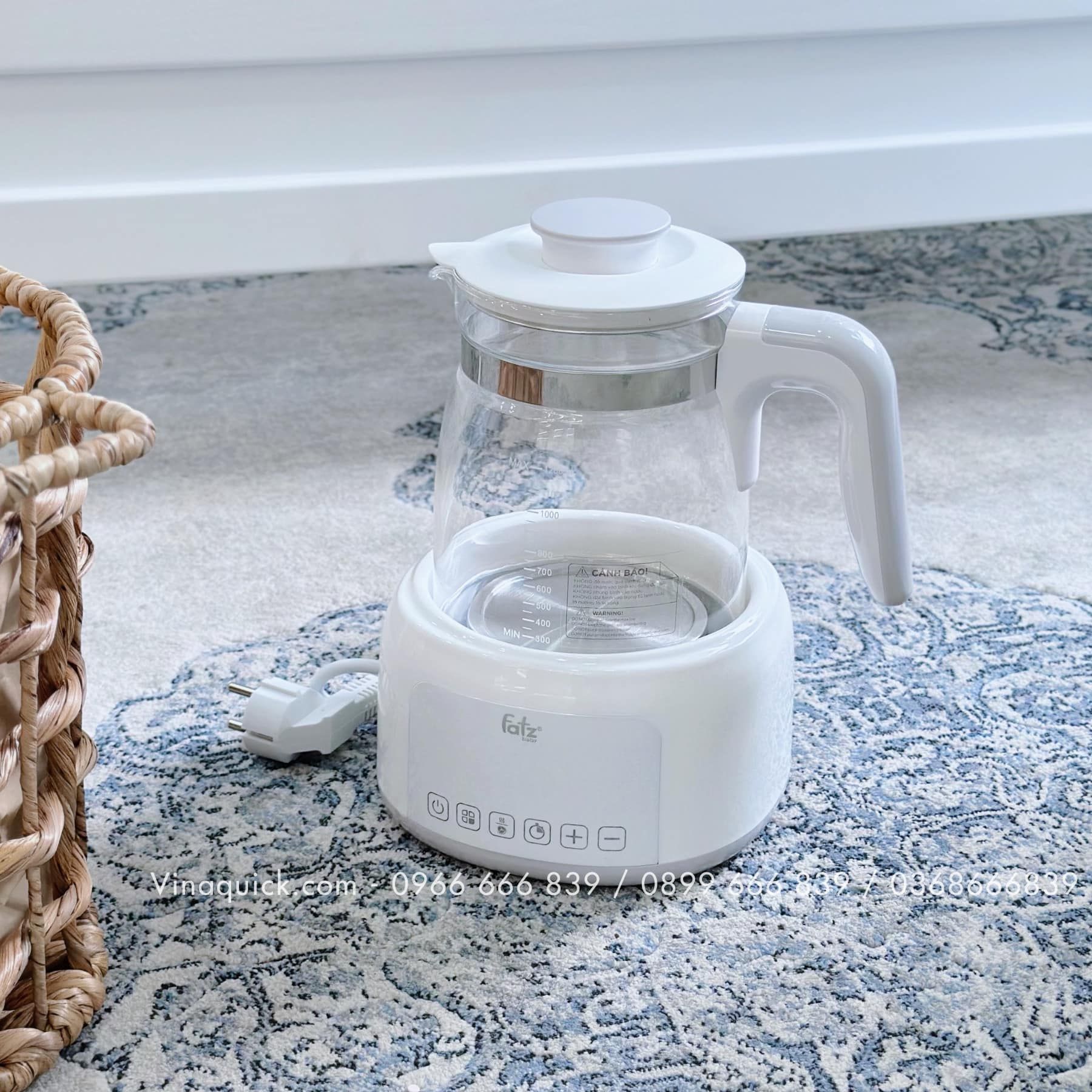 Máy đun và hâm nước pha sữa điện tử Fatzbaby QUICK 12