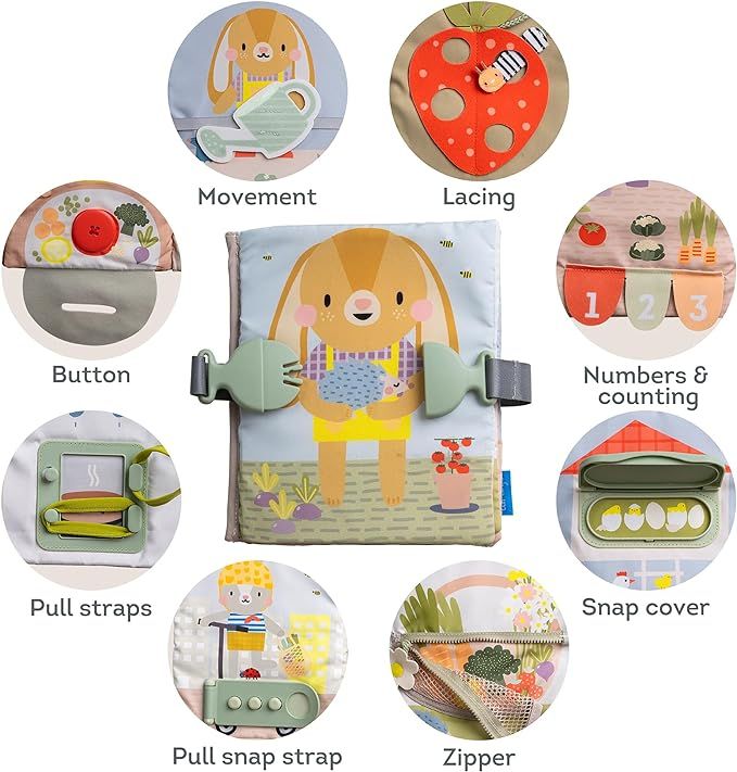 Sách Vải Kiêm Bảng Hoạt Động Phát Triển Kỹ Năng Taf Toys Quiet Busy Book