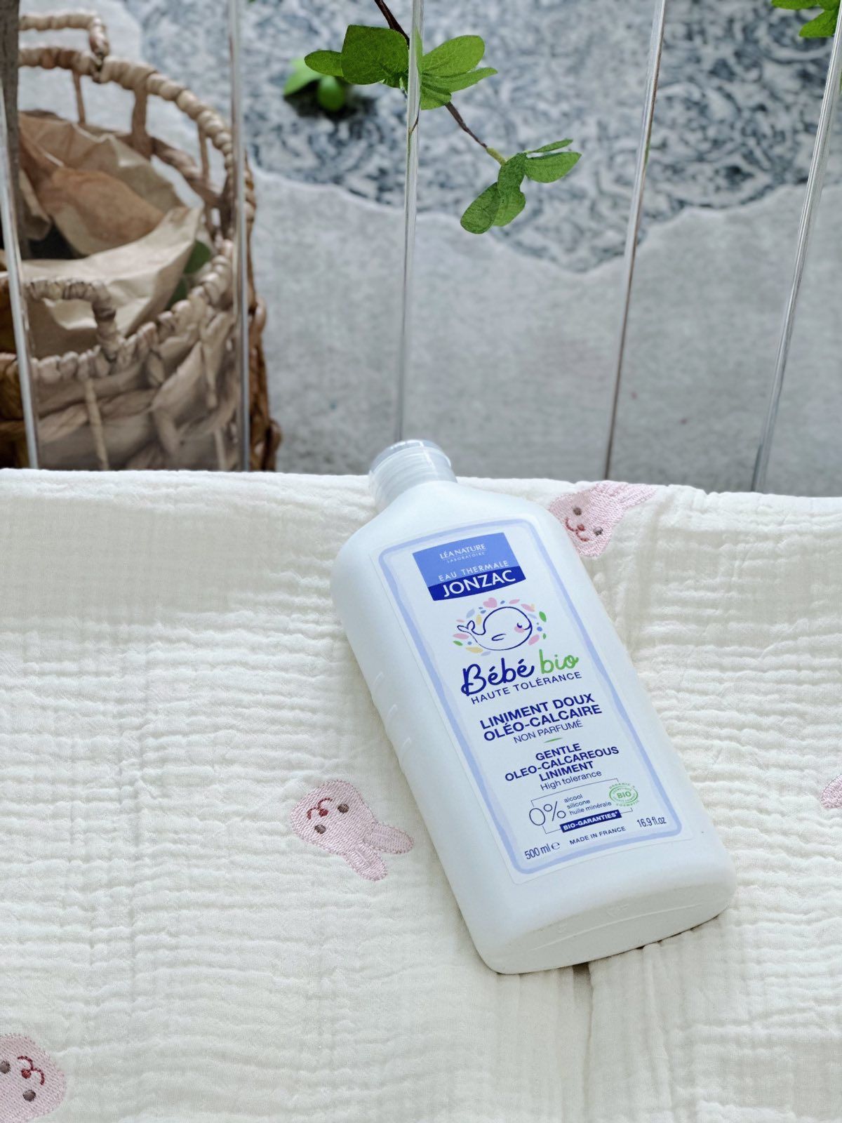Dung Dịch Vệ Sinh Vùng Mặc Tã Và Ngừa Hăm Hữu Cơ Jonzac Liniment Cho Bé Từ Sơ Sinh 500ml