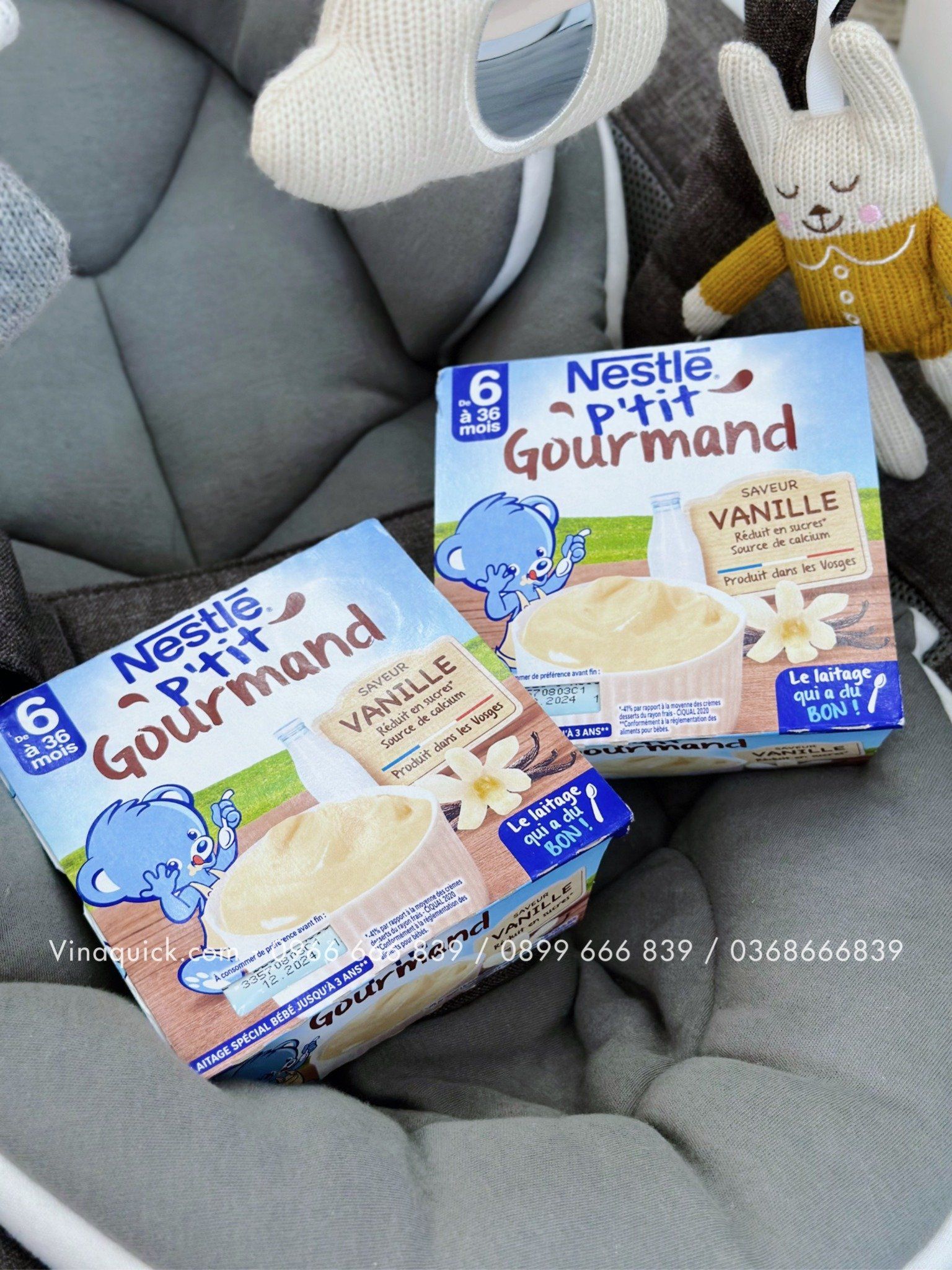 Váng Sữa Nestlé P'tit Gourmand Vị Vani Cho Bé Từ 6M+