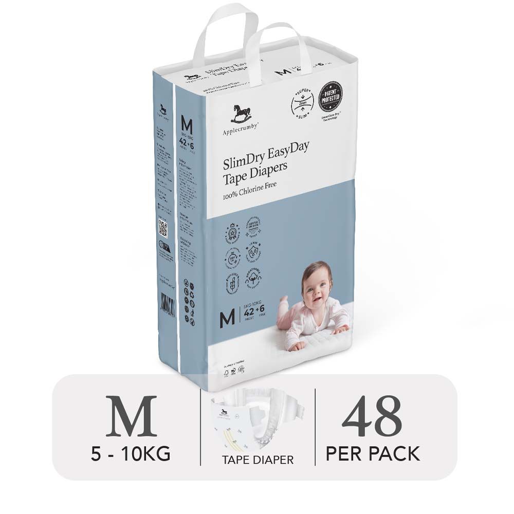 (MEGA) BỈM TÃ DÁN NGÀY APPLECRUMBY SLIMDRY EASYDAY
