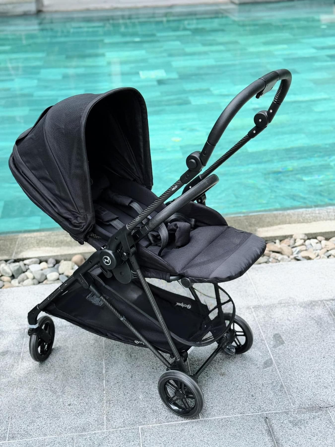 Xe Đẩy Cybex Melio Carbon - Màu Deep Black (Bản Mỹ)