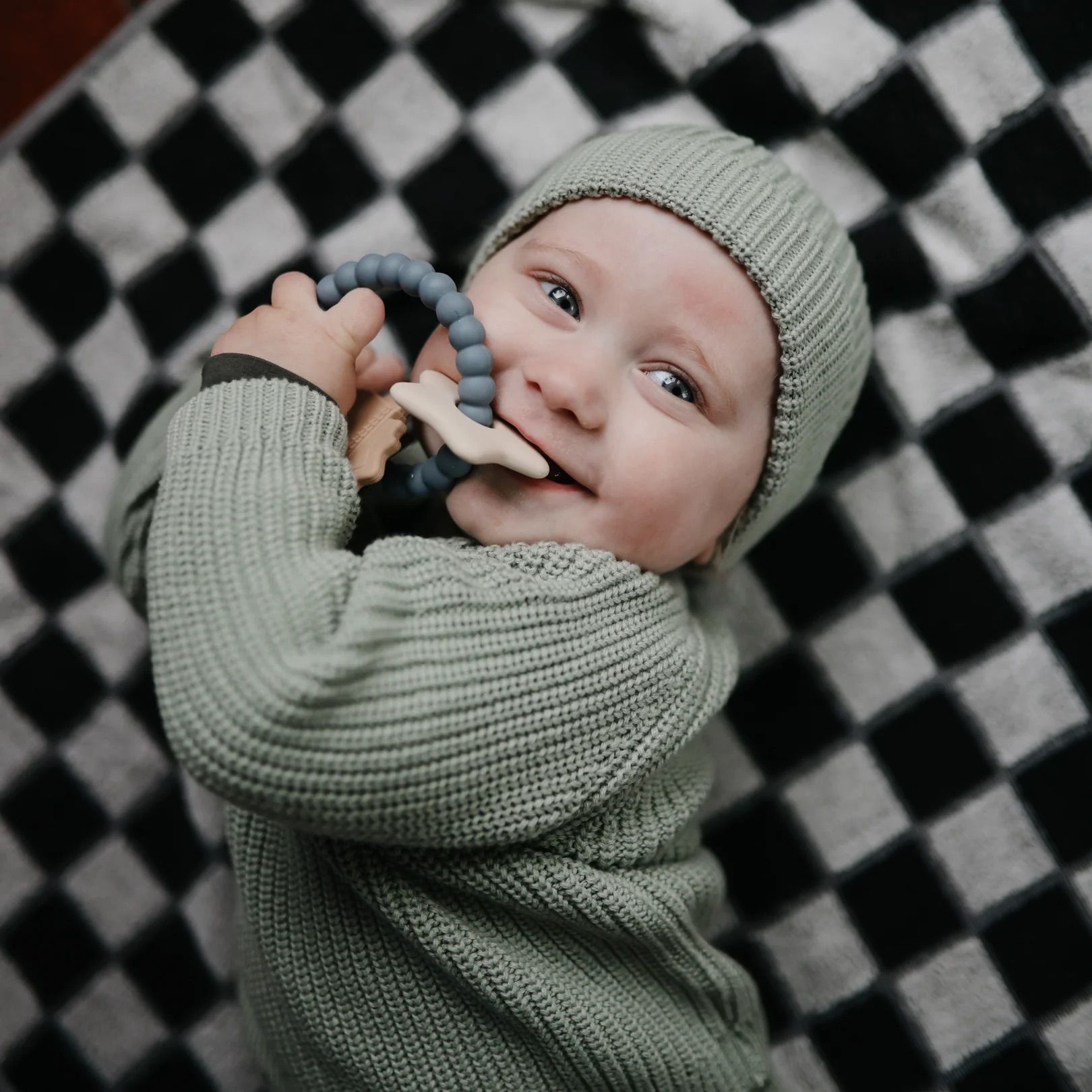 Bộ Vòng Đồ Chơi Gặm Nướu Mushie Teething Ring Cho Bé Từ 3M+