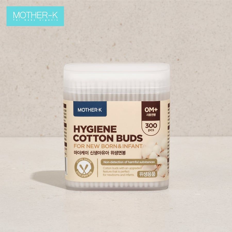 TĂM BÔNG SƠ SINH 1 ĐẦU XOẮN MOTHER-K HÀN QUỐC (300C)