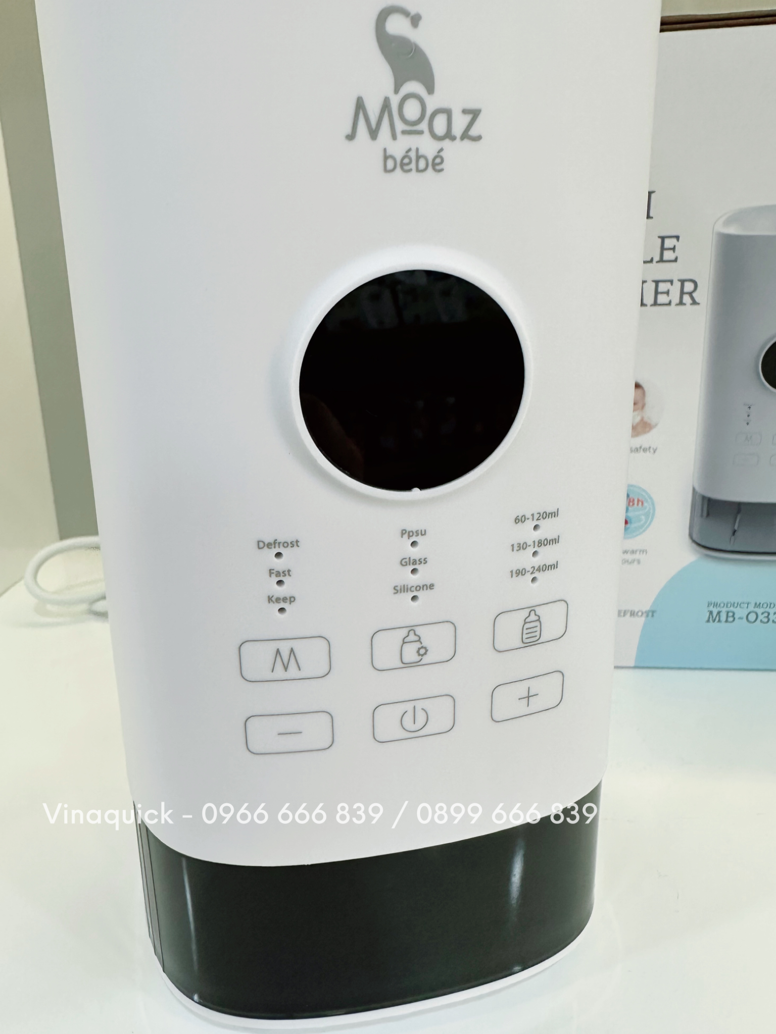 Máy hâm sữa thông minh siêu tốc Moaz BéBé MB-033