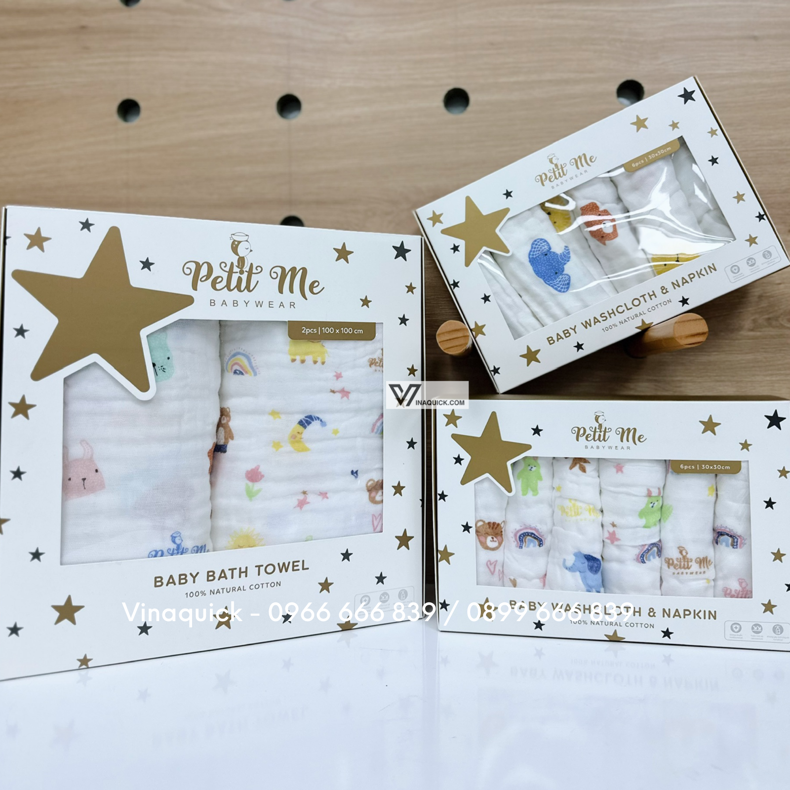Hộp 2 khăn tắm Petit Me