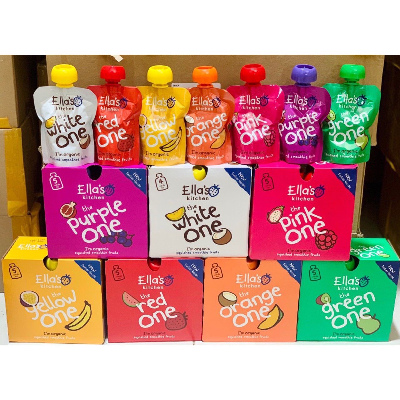 Trái Cây Nghiền Hữu Cơ Ella's Kitchen Cho Bé Từ 6M+ (90g)