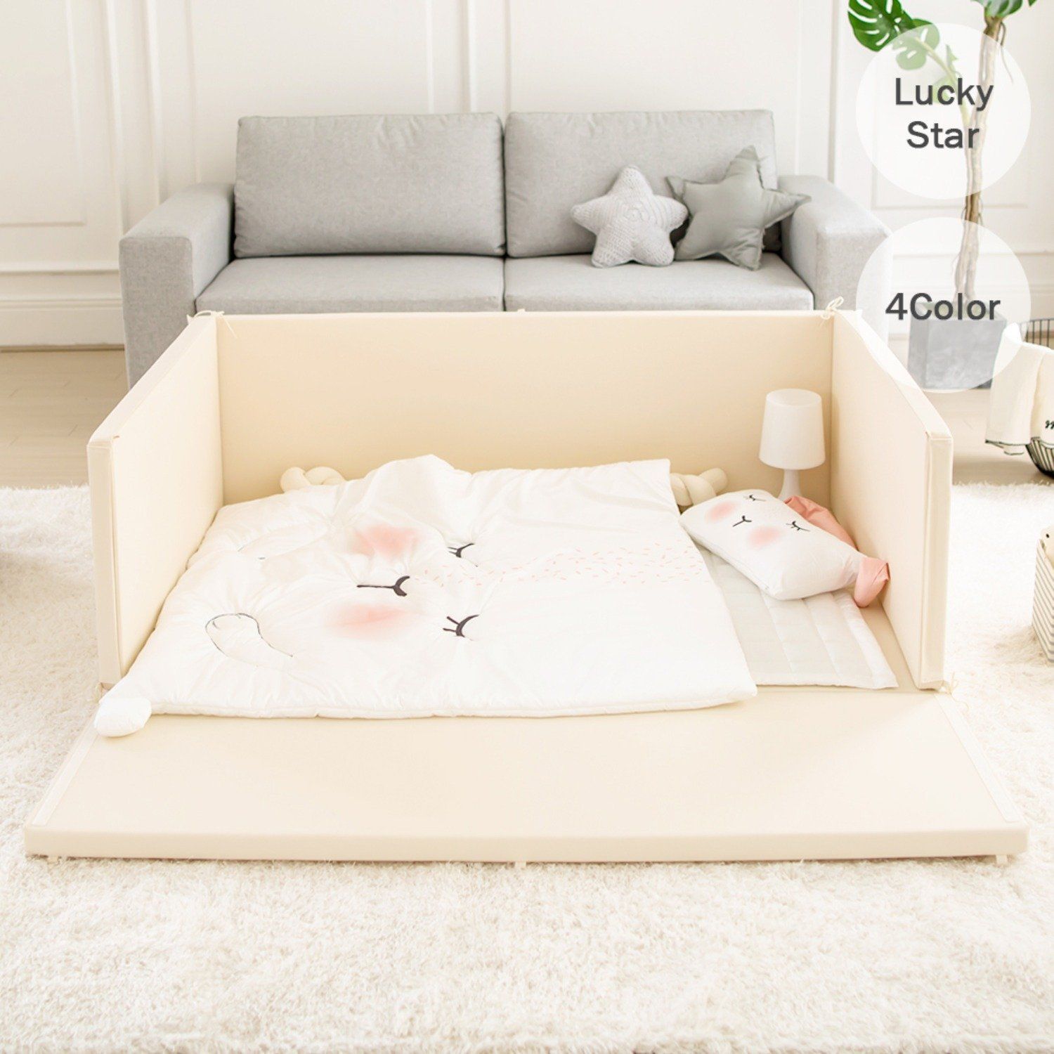 BUMPER BED GGUMBI DÒNG HIGH GUARD - MÀU IVORY