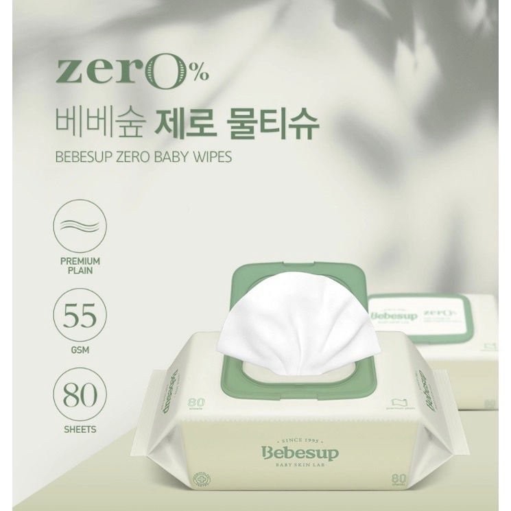KHĂN ƯỚT BEBESUP ZERO - 80 TỜ