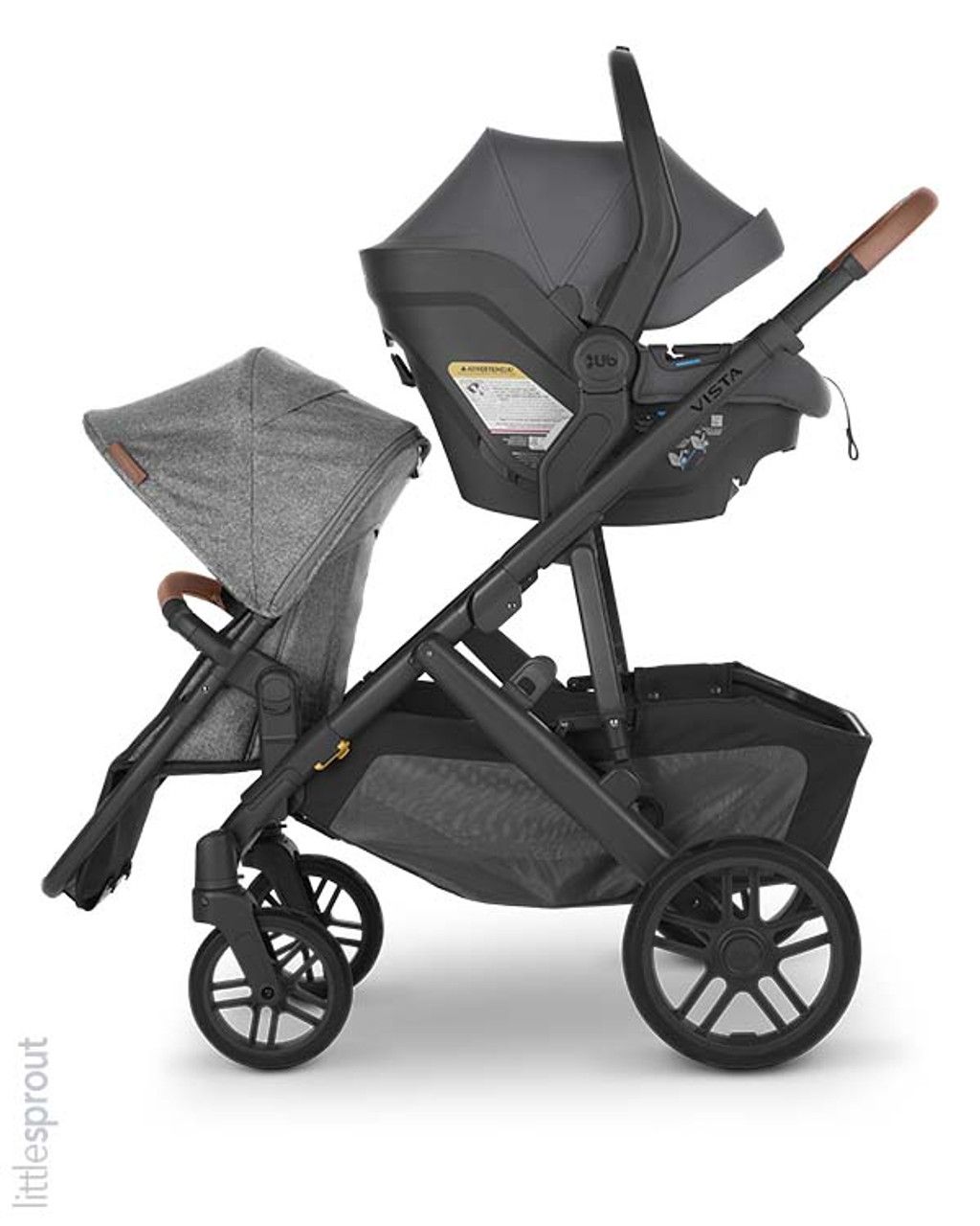  XE ĐẨY UPPABABY THE VISTA V2 + NÔI SƠ SINH - MÀU GREYSON 