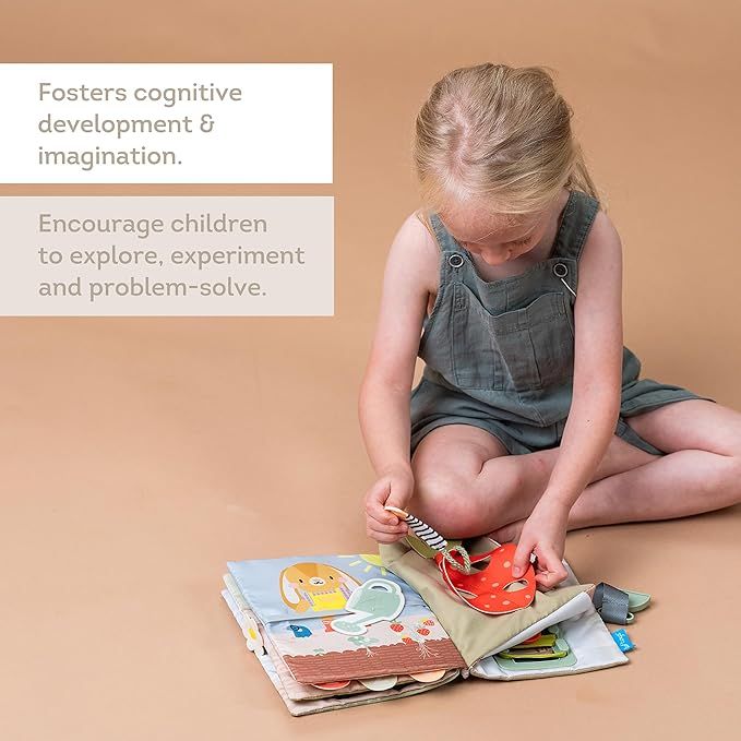Sách Vải Kiêm Bảng Hoạt Động Phát Triển Kỹ Năng Taf Toys Quiet Busy Book