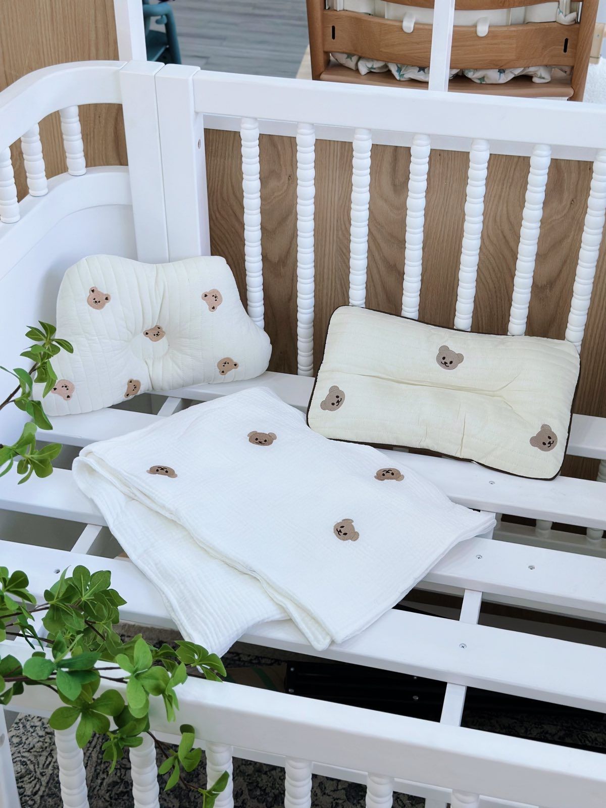 Gối Ngủ Cotton Chống Bẹp Đầu Cho Trẻ Sơ Sinh Thoáng Khí LouLou By Vinaquick