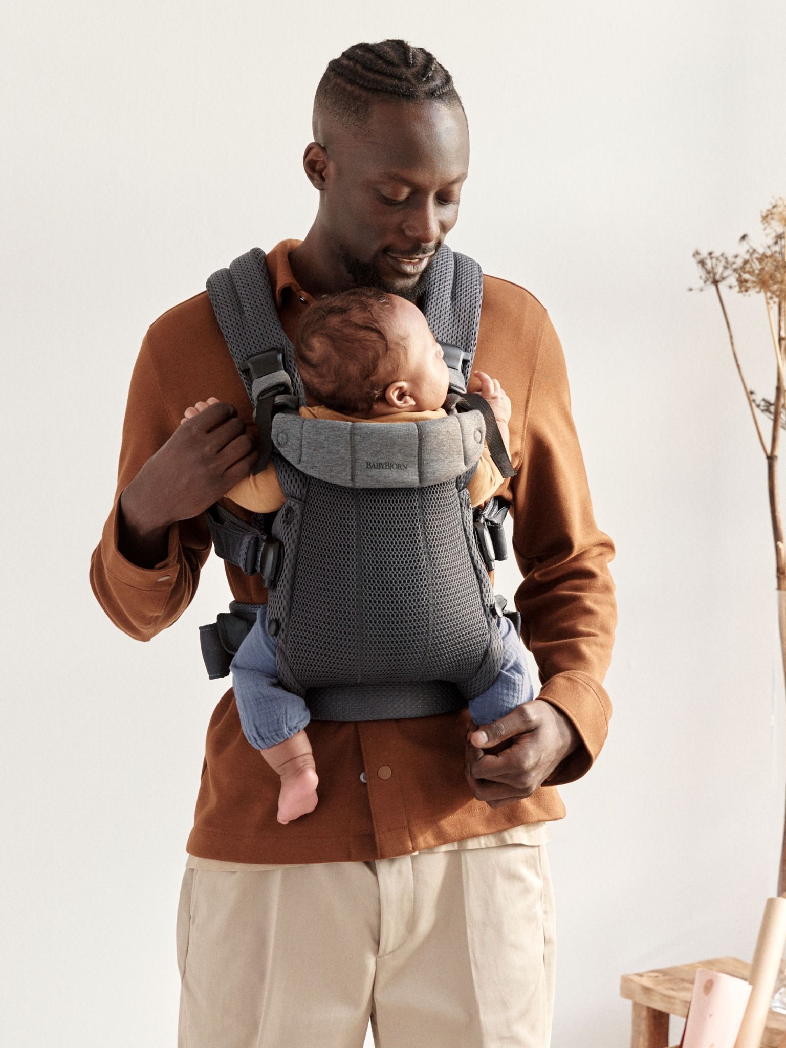 Địu Trẻ Em Baby Bjorn Baby Carrier Harmony - Màu Anthracite