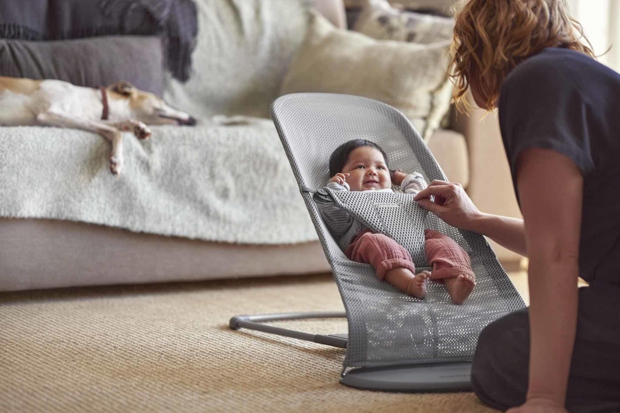 Ghế Rung Baby Bjorn Bouncer Bliss Vải Lưới Mesh