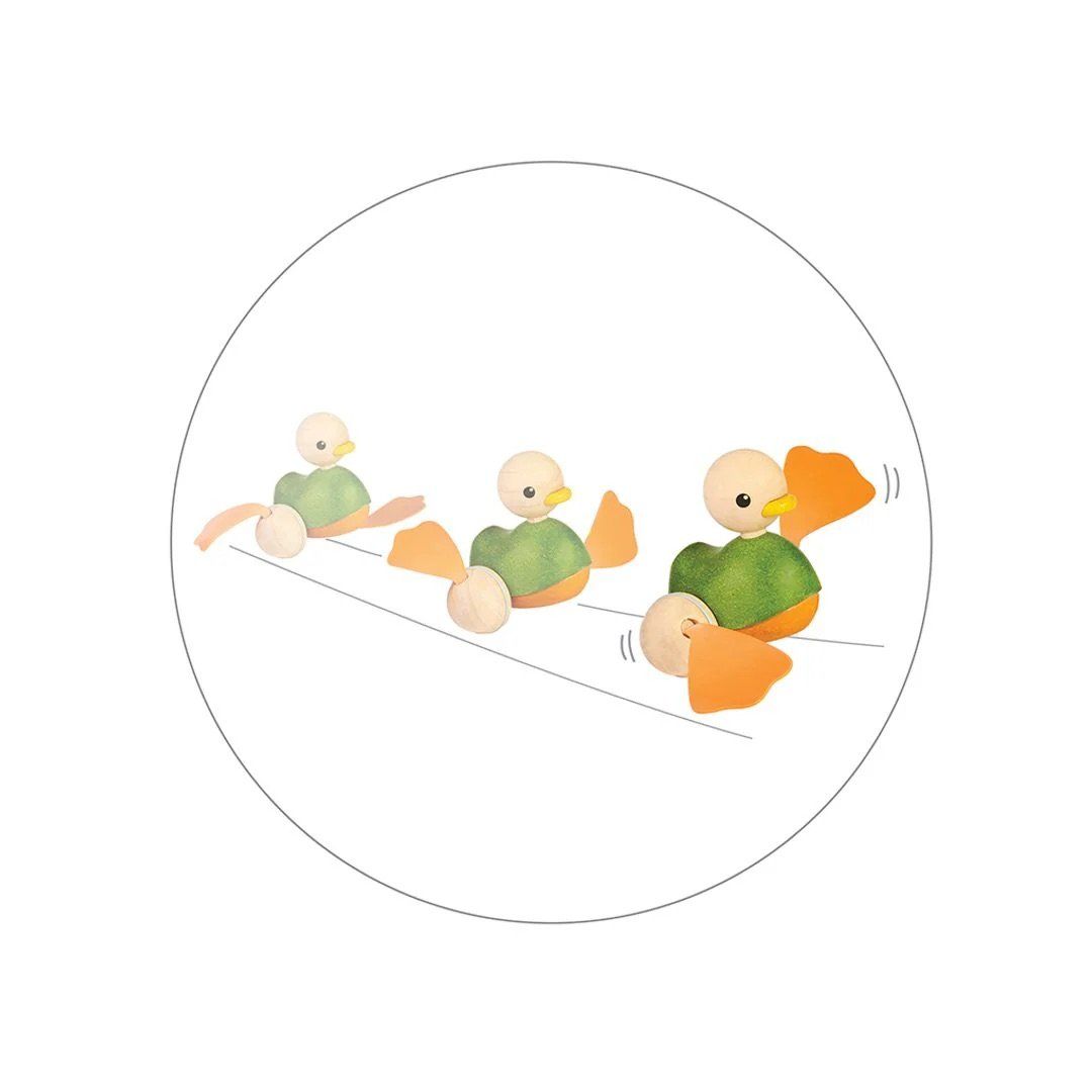 Đồ Chơi Gỗ PlanToys Xe Đẩy Vịt Push Along Duck Cho Bé 12M+