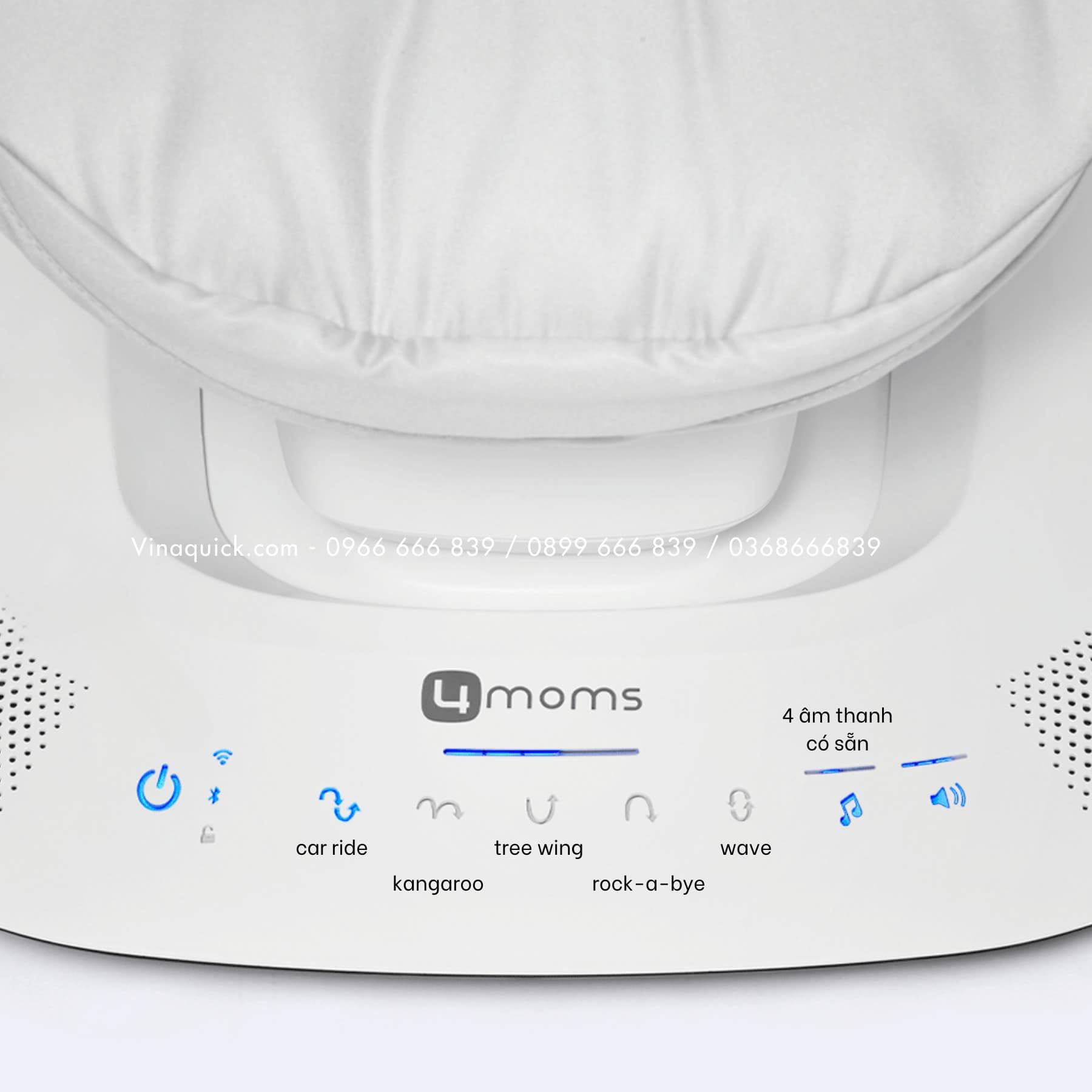 Nôi rung 4moms Mamaroo màu Grey Classic (Bản 5G)