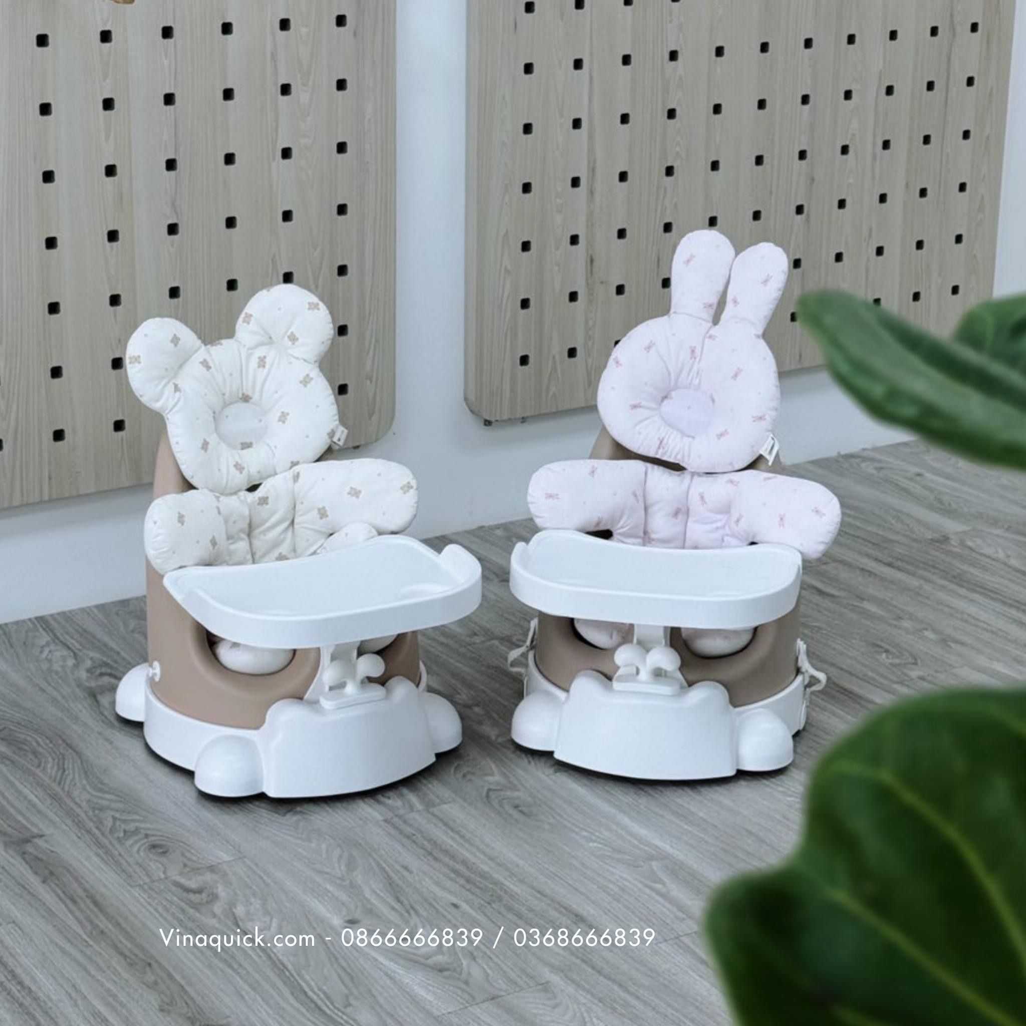 GHẾ ĂN DẶM MUNA JELLYMOM - HỌA TIẾT THỎ