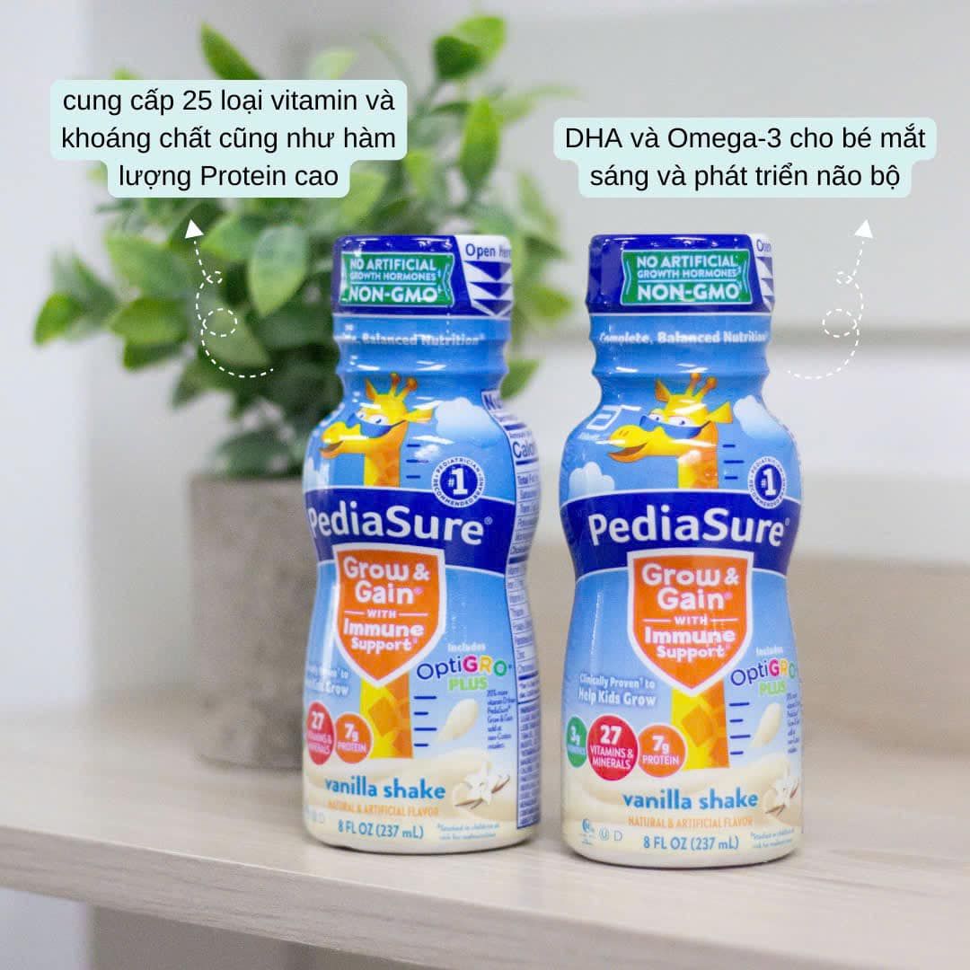 Sữa Nước Pediasure Grow & Gain Optigro Plus Hương Vani - 237ml