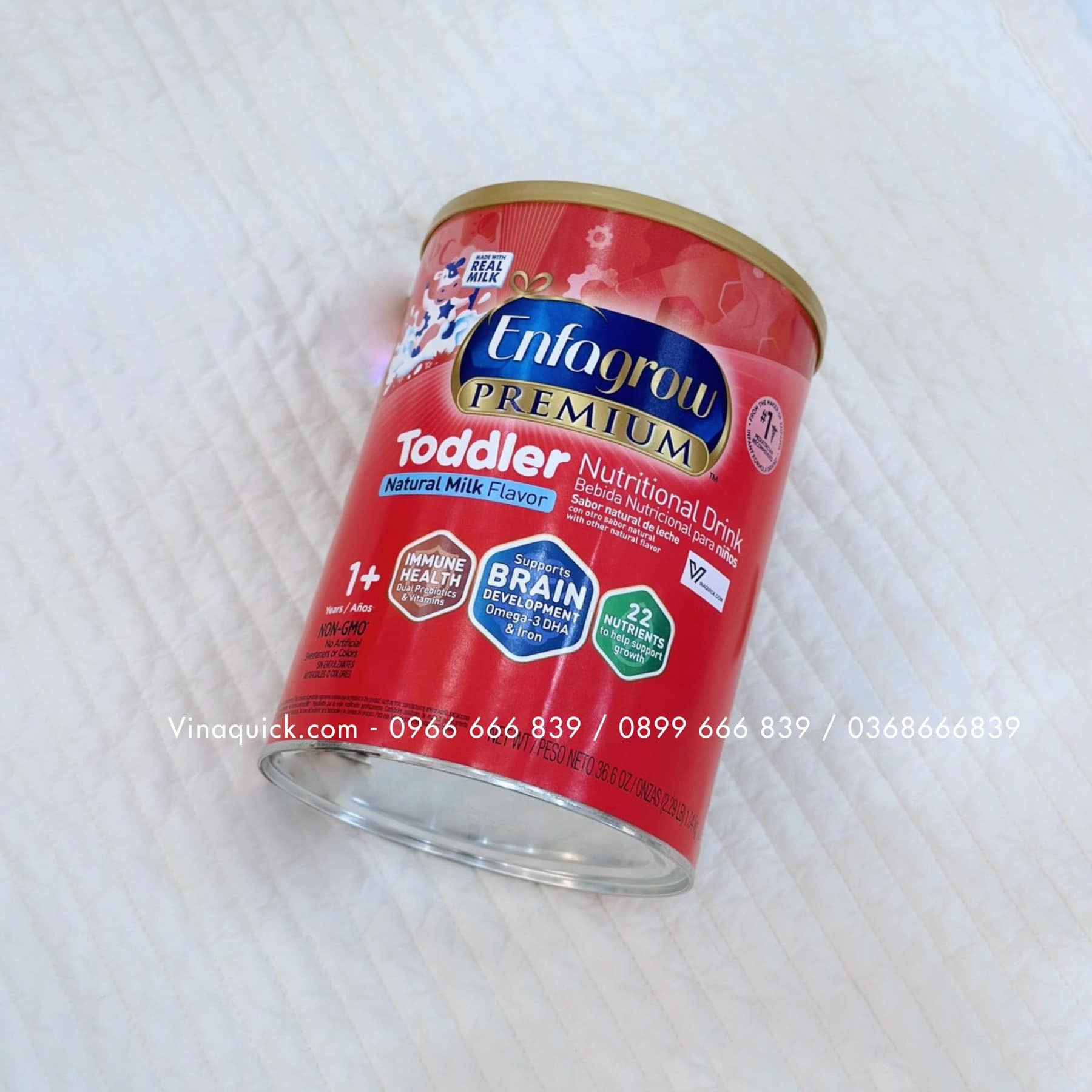 Sữa Enfagrow Premium Toddler Nutritional Drink - Natural Milk Flavor Cho Bé Từ 12 - 36 Tháng (1.04kg)