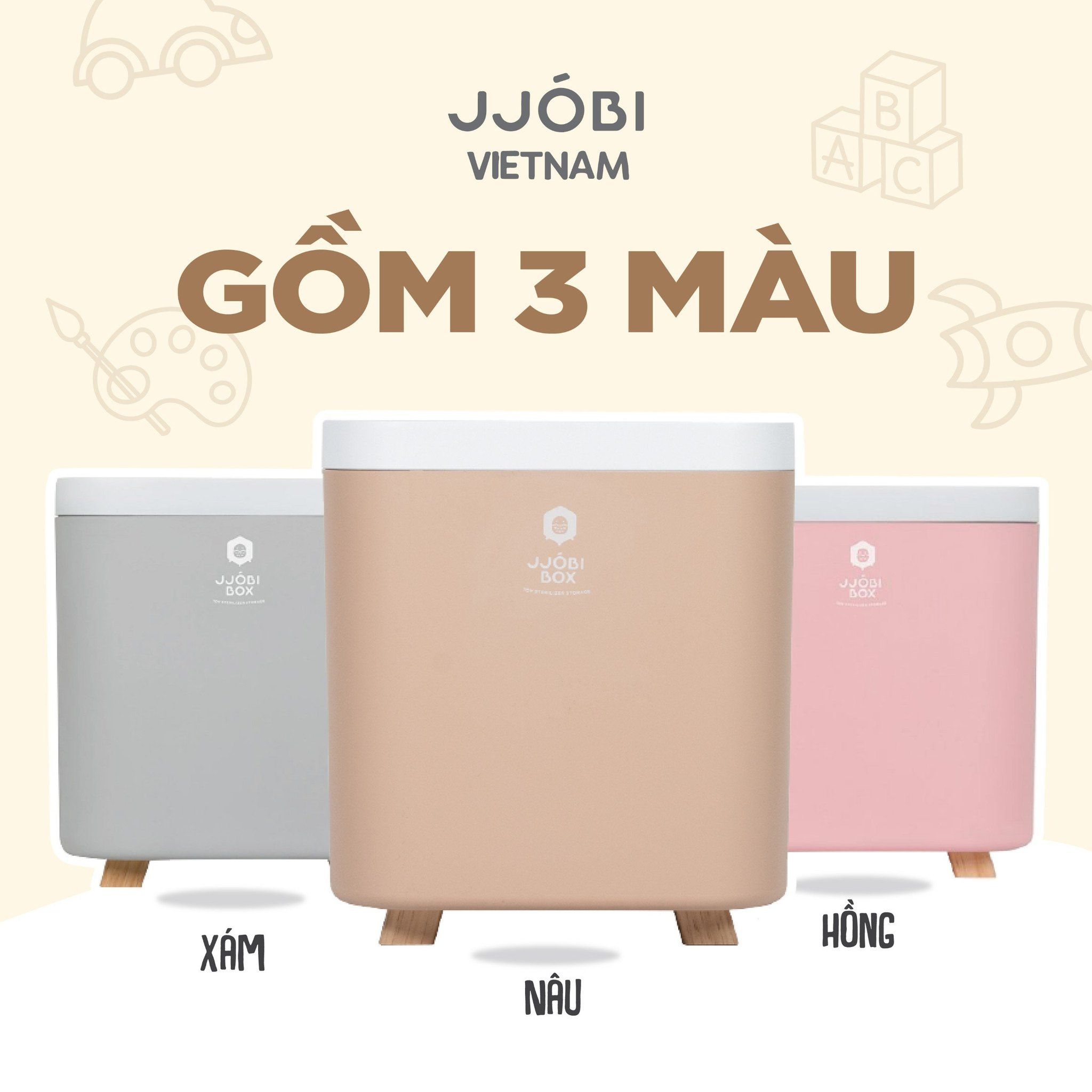 Thùng tiệt trùng đồ chơi bằng UV Jjobi Box