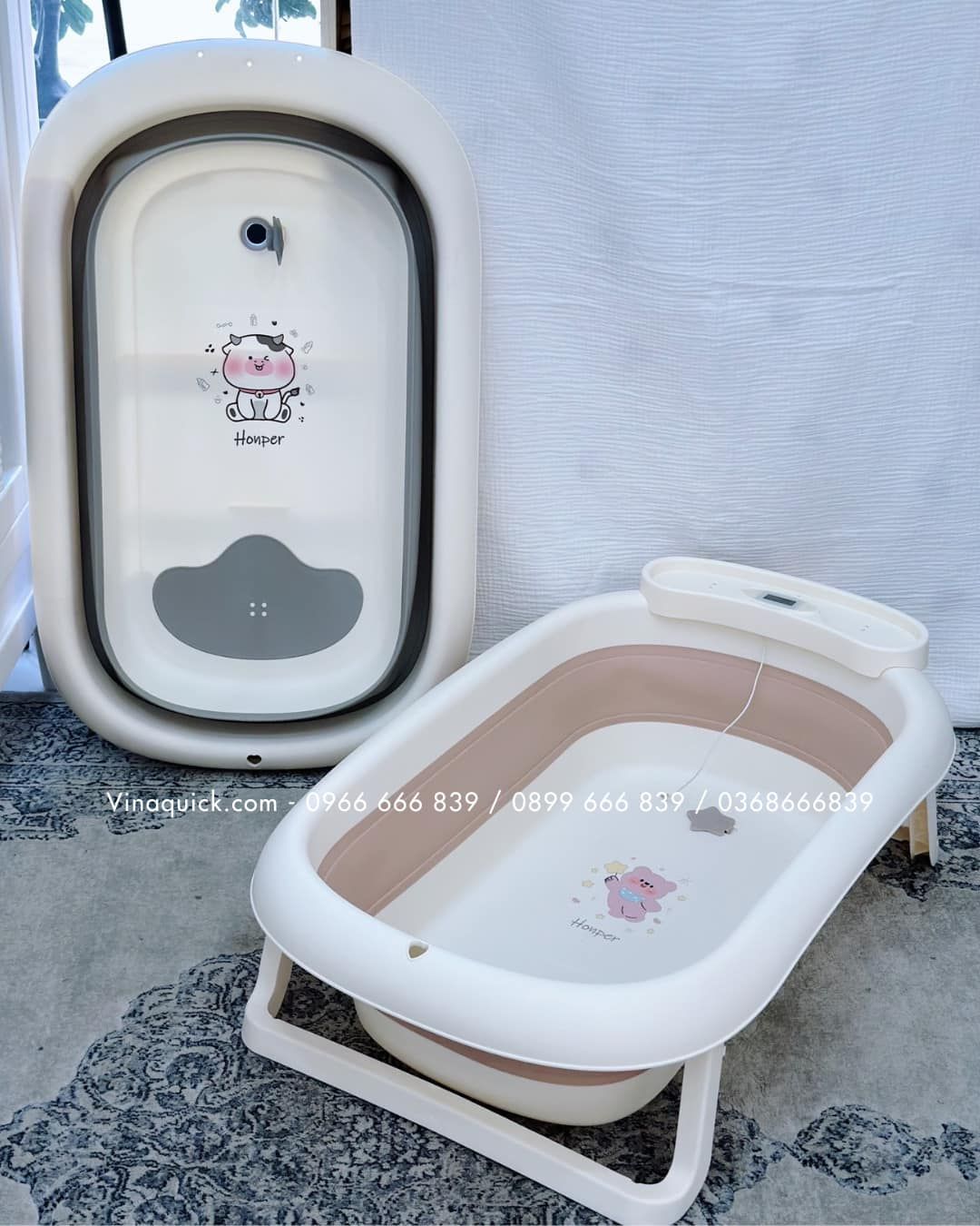 Chậu Tắm Gấp Gọn Kèm Phao Honper Cao Cấp HP-114