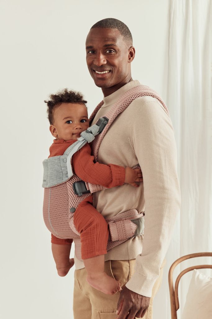 Địu Trẻ Em Baby Bjorn Baby Carrier Harmony - Màu Dusty Pink