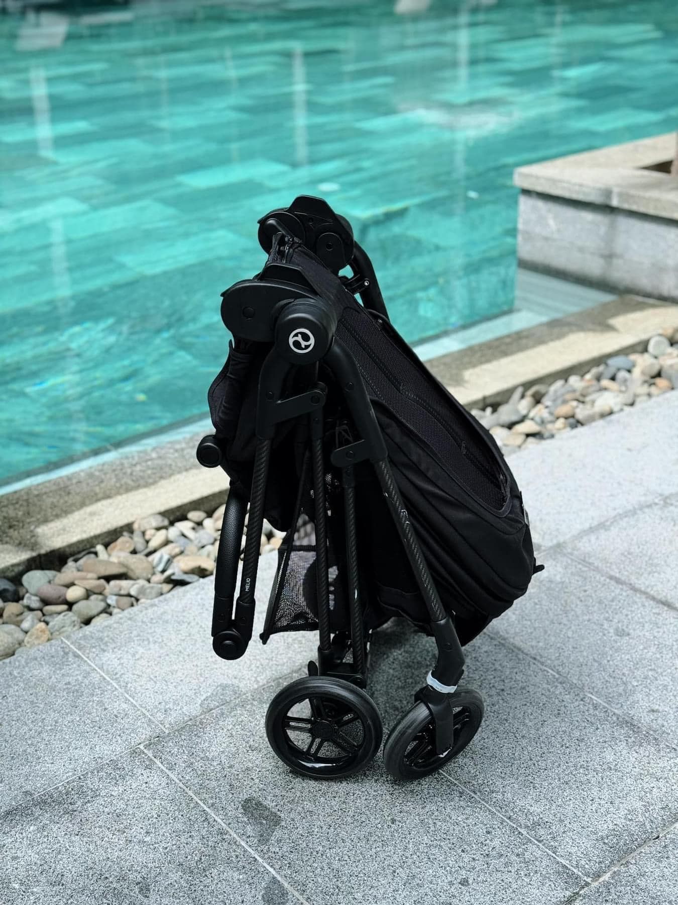 Xe Đẩy Gấp Gọn Siêu Nhẹ Cybex Melio Carbon - Màu Magic Black