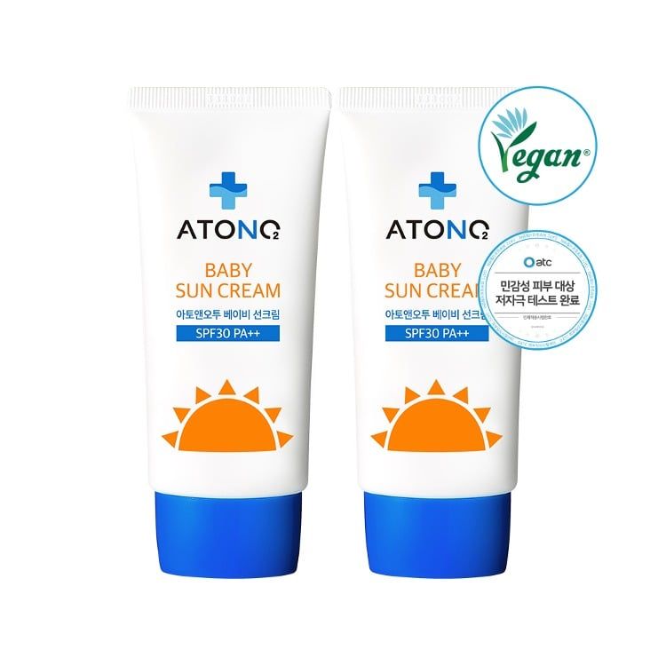 Kem Chống Nắng Thuần Chay Oxygen Atono2 SPF30 PA+++ Cho Bé Từ 6M+ (50g)