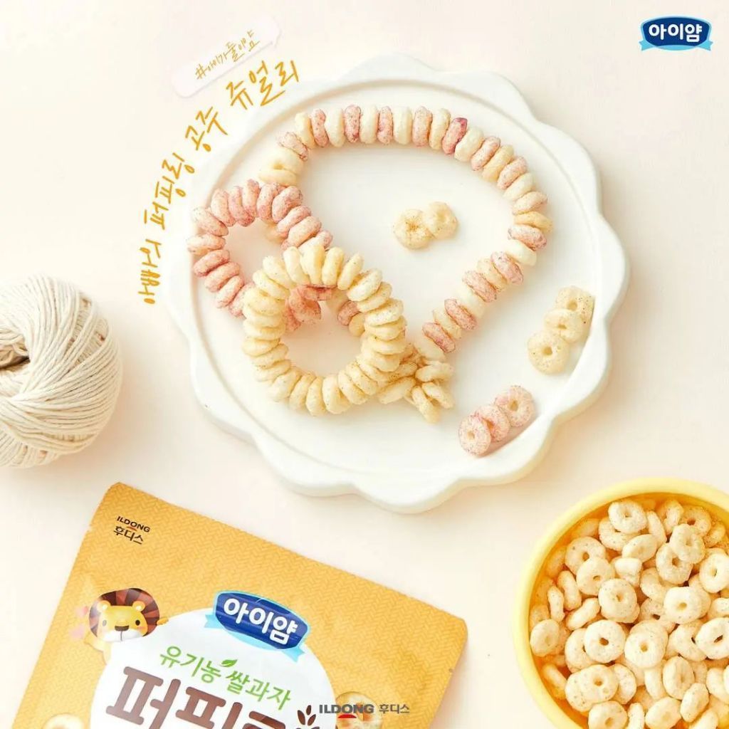 Bánh Gạo Hữu Cơ Hình Vòng ILDONG Hàn Quốc 40g (7M+)