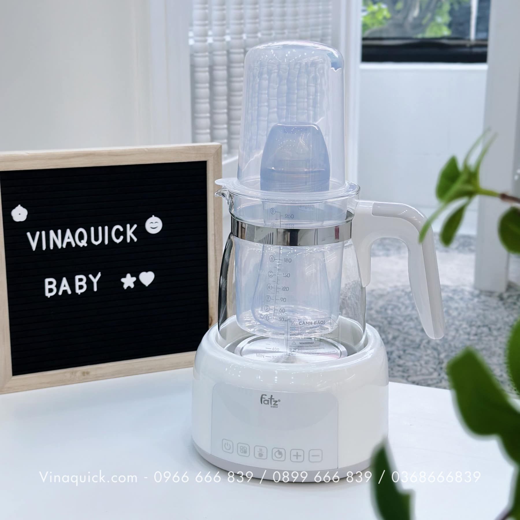 Máy đun và hâm nước pha sữa điện tử Fatzbaby QUICK 12