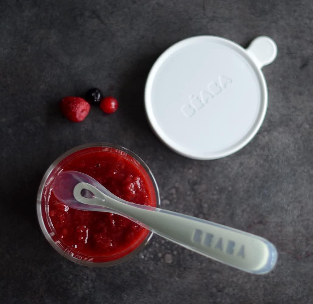 Thìa Ăn Dặm Silicone Beaba Cho Bé Từ 4M+ (1st stage)
