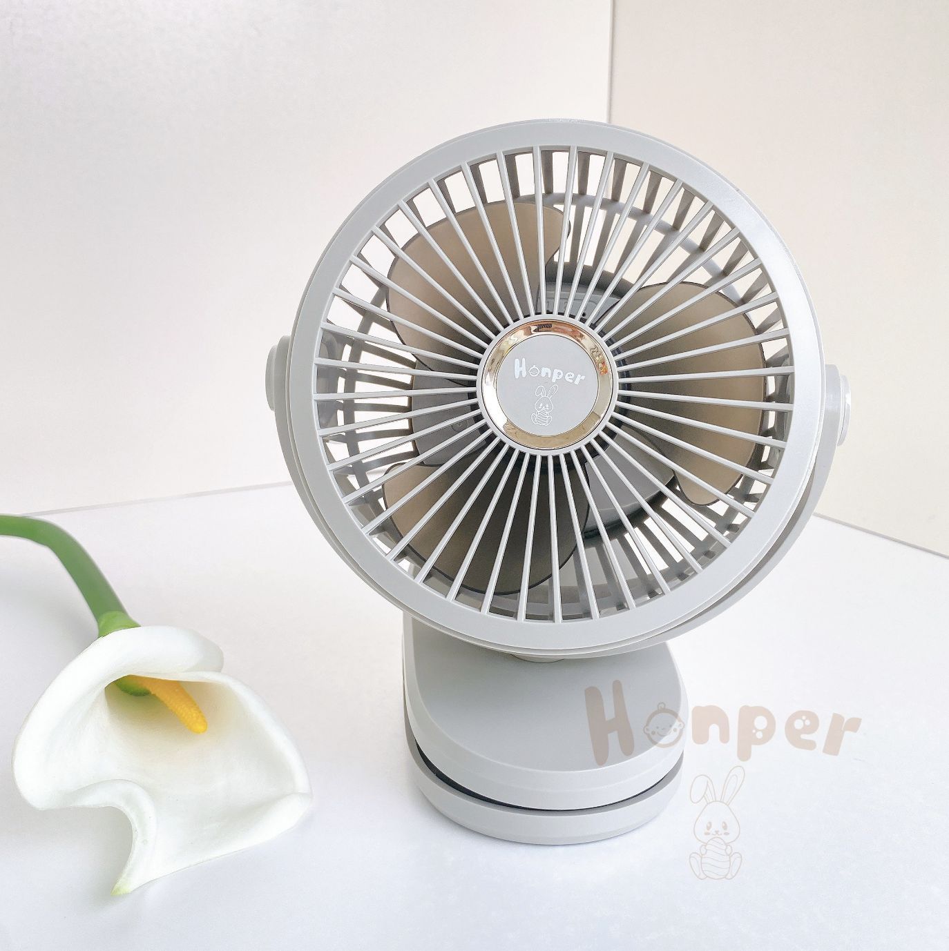 Quạt Tích Điện Kẹp Xe Đẩy Honper HP2301