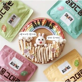 BÁNH GẠO LỨT HỮU CƠ ĂN DẶM DẠNG QUE ALVINS CHO BÉ TỪ 6M+ ( 25g )